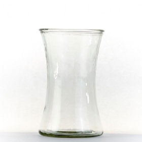 Small - Medium clear glass vase. 