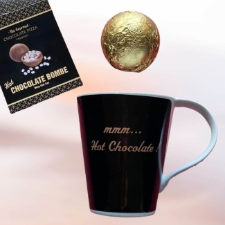 Hot Chocolate Bomb and Mug Gift Set.